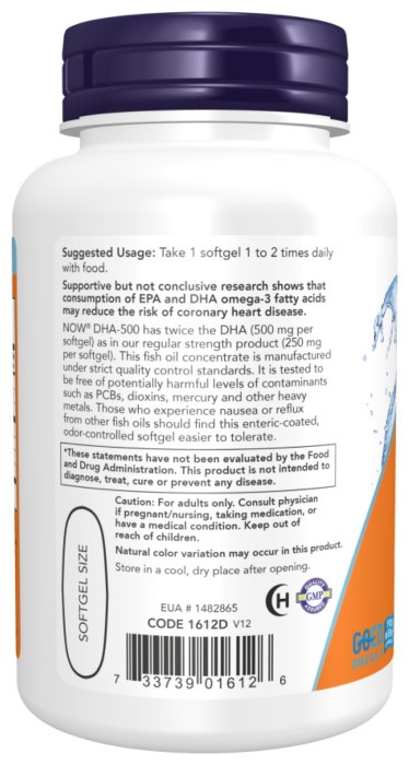 DHA 500mg - 180 sgels