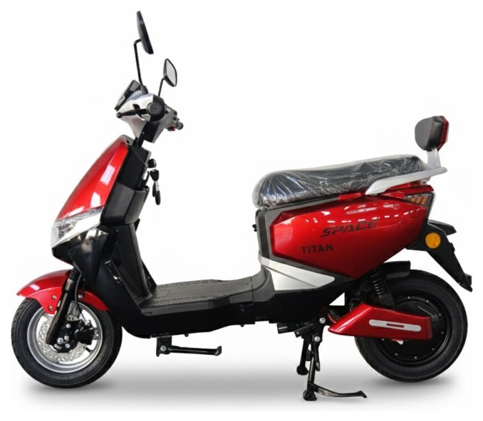 Електроскутер SPACE TITAN 72B 1000Вт 20А*г диск/барабан свинцево-кислотний червоний 2026, укр, укр