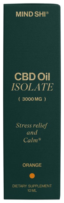 CBD Oil Isolate 3000 mg Orange - 10 ml