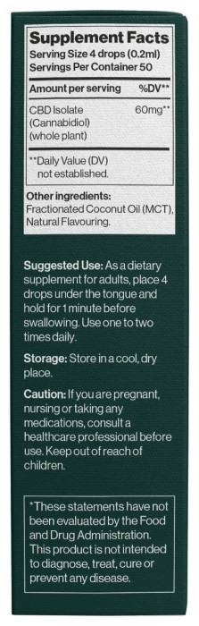 CBD Oil Isolate 3000 mg Orange - 10 ml
