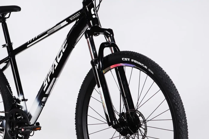 Велосипед AL 27.5" SPACE MERCURY DD FR рама-17" чорно-білий 2026