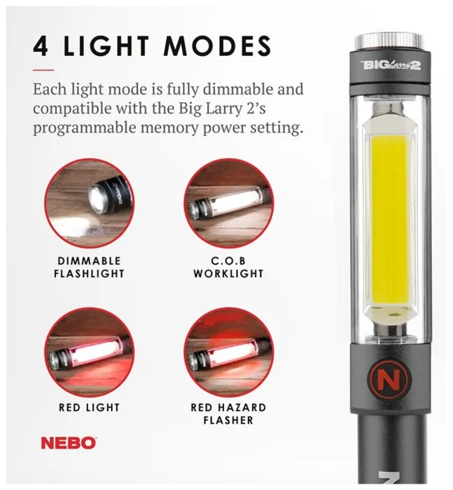 Фонарь ручной Nebo Big Larry 2 500 люмен