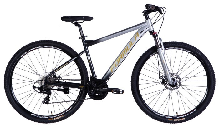 Велосипед AL 29" Formula F-1 DD CS рама-19" серебристо-черный 2026