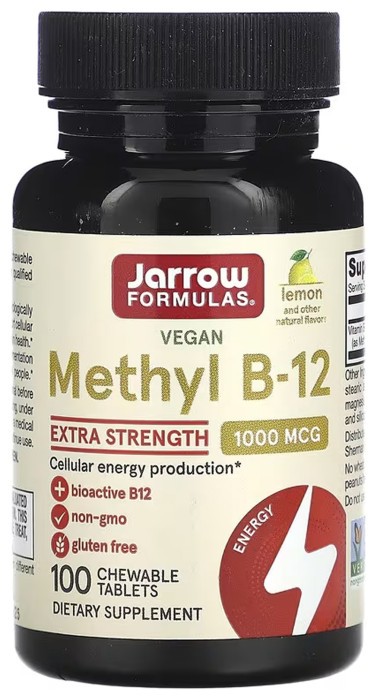 Methyl B12 Methylcobalamin 1000 mcg - 100 tabs