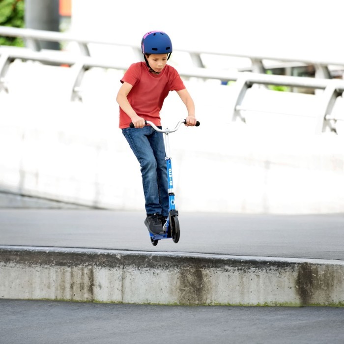 Самокат MICRO серії "Cruiser" - СИНІЙ (до 100 kg, 2-х колісний), укр, укр
