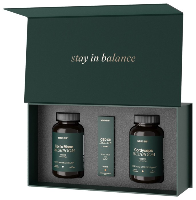 MIND SHI Mushroom+CBD Oil Premium Box