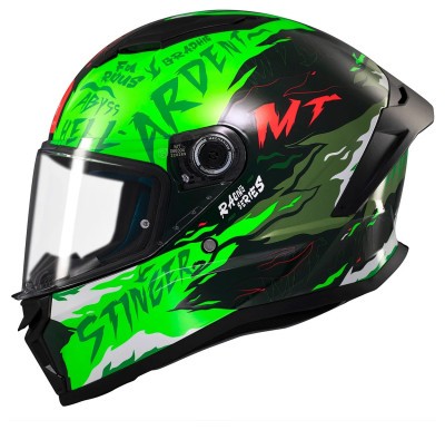 Мотошолом MT STINGER 2 Ardent C6 Gloss Green
