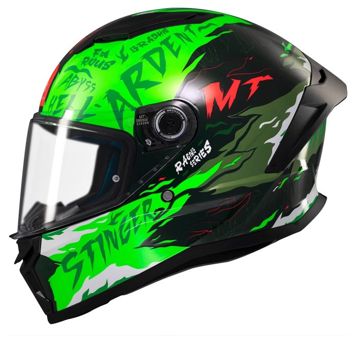 Мотошолом MT STINGER 2 Ardent C6 Gloss Green