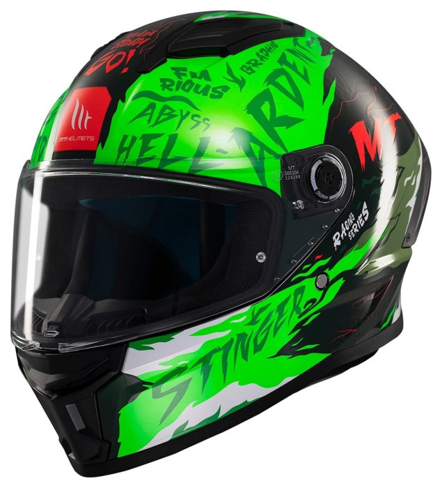 Мотошолом MT STINGER 2 Ardent C6 Gloss Green