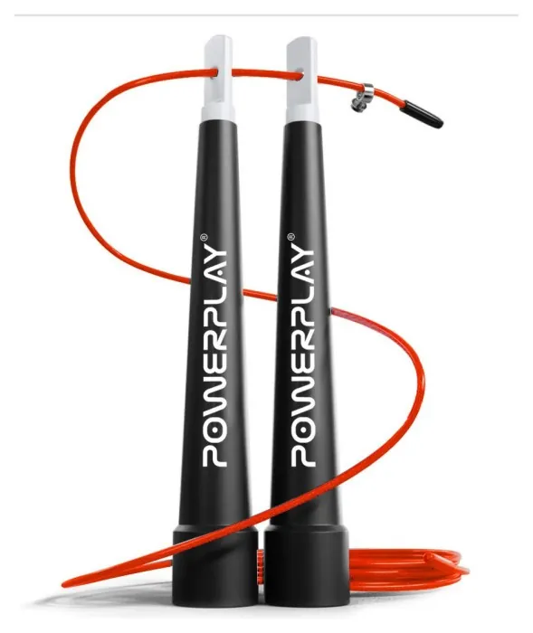 Скакалка швидкісна PowerPlay 4202 Ultra Speed Rope Червона (2,9m.)