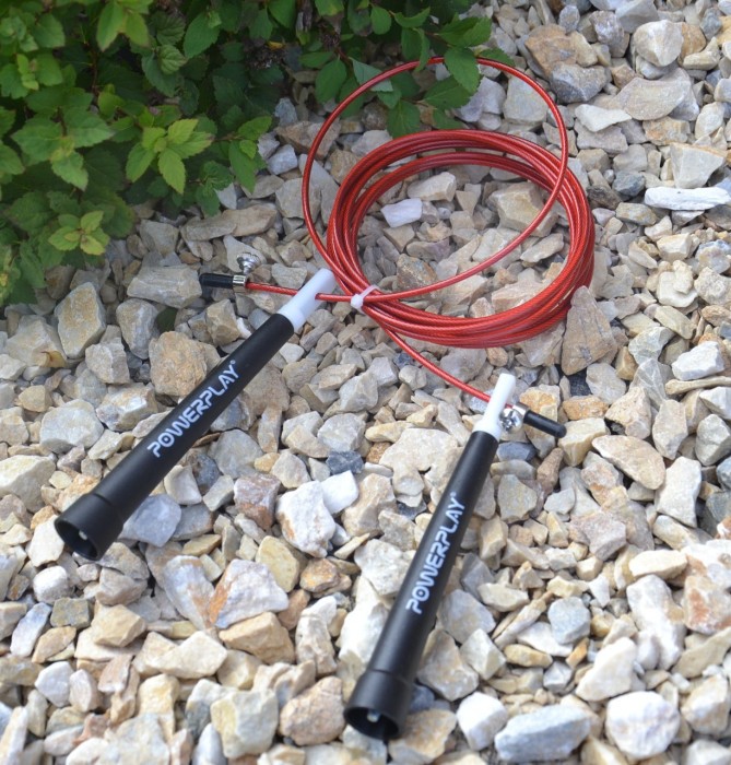 Скакалка швидкісна PowerPlay 4202 Ultra Speed Rope Червона (2,9m.)