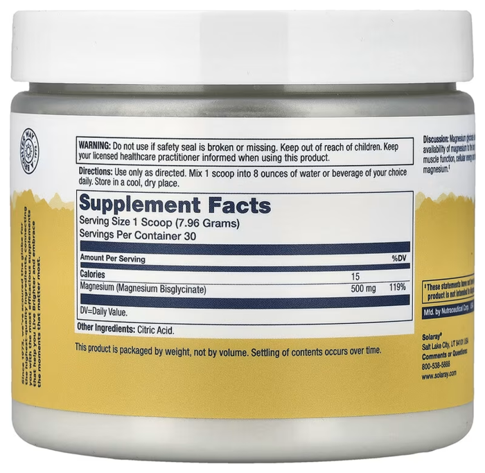 Magnesium Glycinate Powder 500mg - 239g