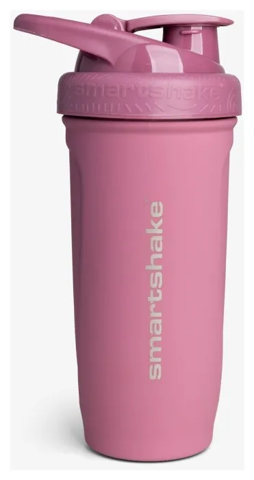 Шейкер спортивний SmartShake металевий Reforce Stainless Steel 30oz/900ml Deep Rose