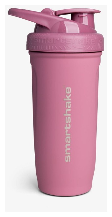 Шейкер спортивний SmartShake металевий Reforce Stainless Steel 30oz/900ml Deep Rose