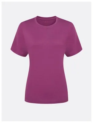 Футболка женская Rab Crimp Logo Tee Wmns, Plum, XS