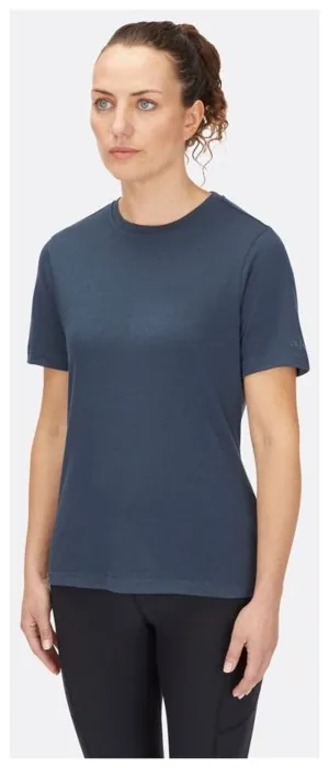 Футболка женская Rab Crimp Logo Tee Wmns, Plum, XS