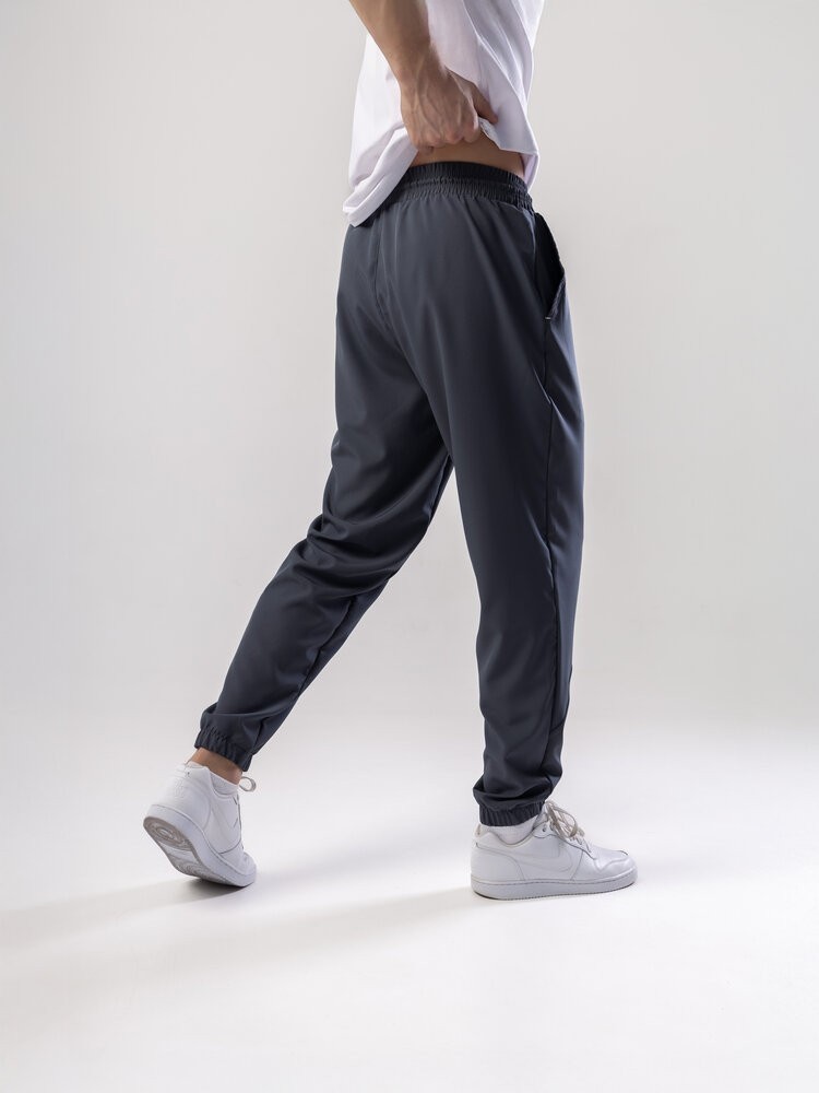 Мужские повседневные джоггеры. Темно-серые летние джогеры с карманами Pobedov Savaya