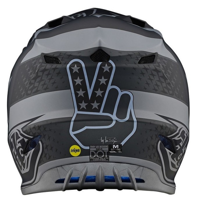 Шолом Troy Lee Designs SE4 Polyacrylite MIPS Freedom Black/Gray L