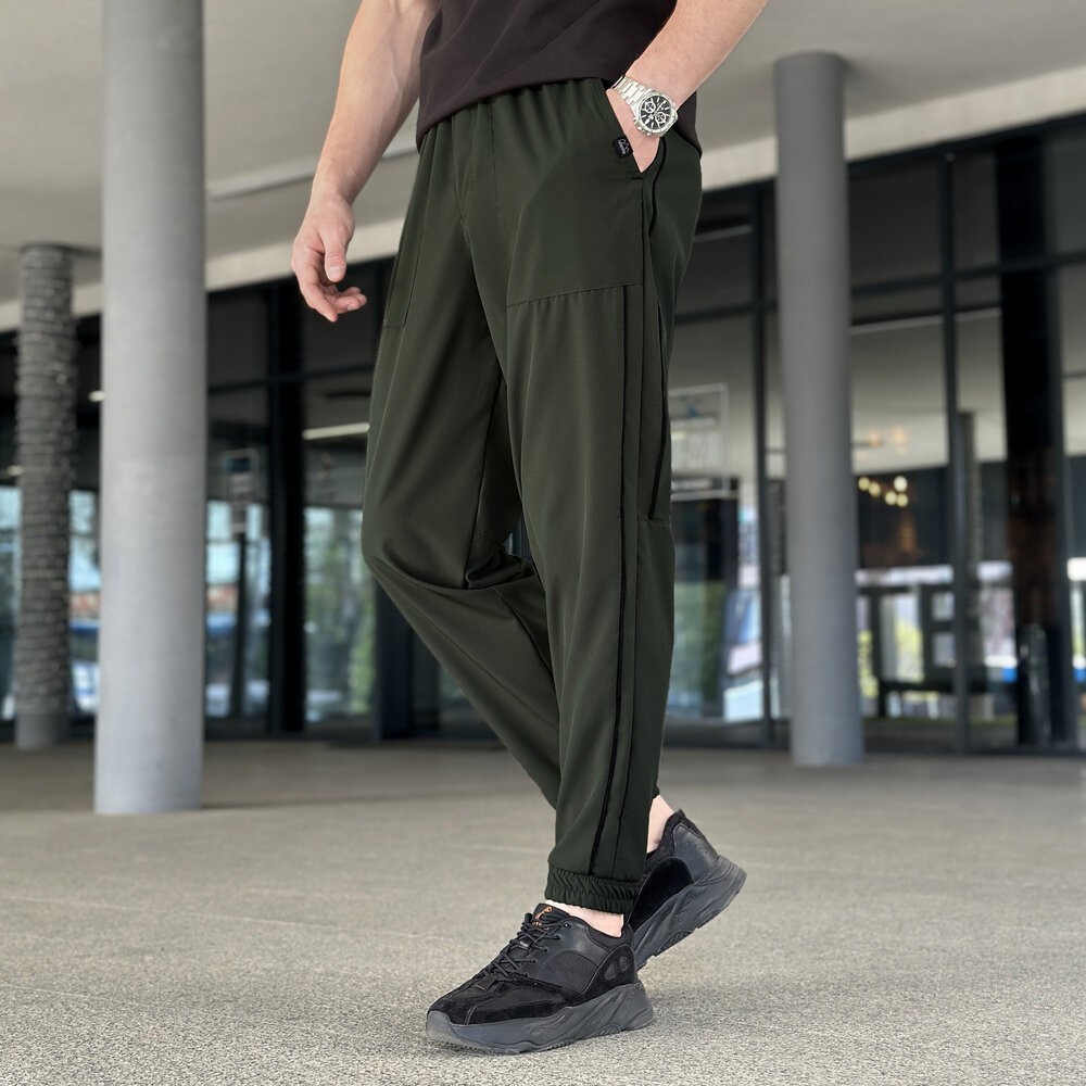 Легкие хаки джогеры из софта мужские весна/лето Pobedov Weekend