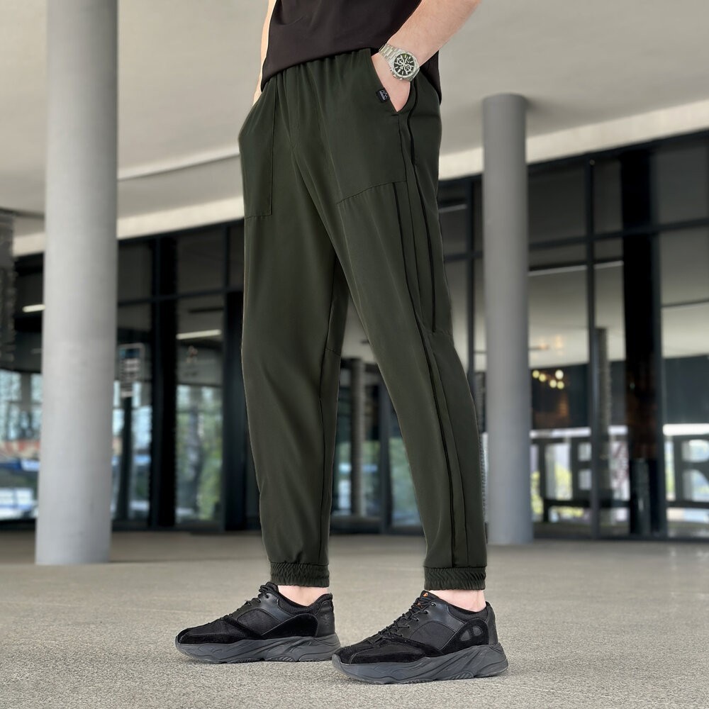 Легкие хаки джогеры из софта мужские весна/лето Pobedov Weekend