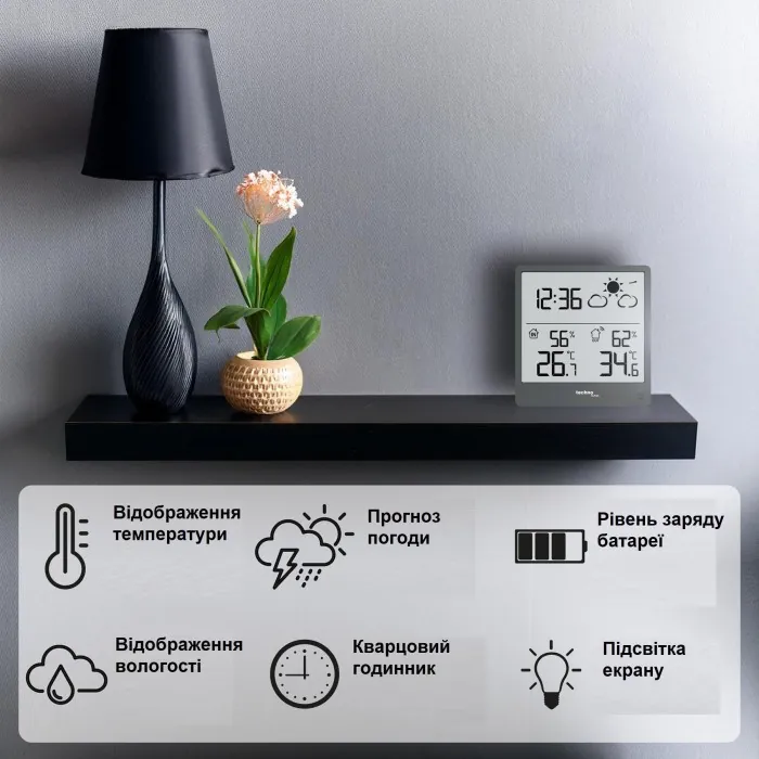 Метеостанція Technoline WS9138 Graphite (WS9138)