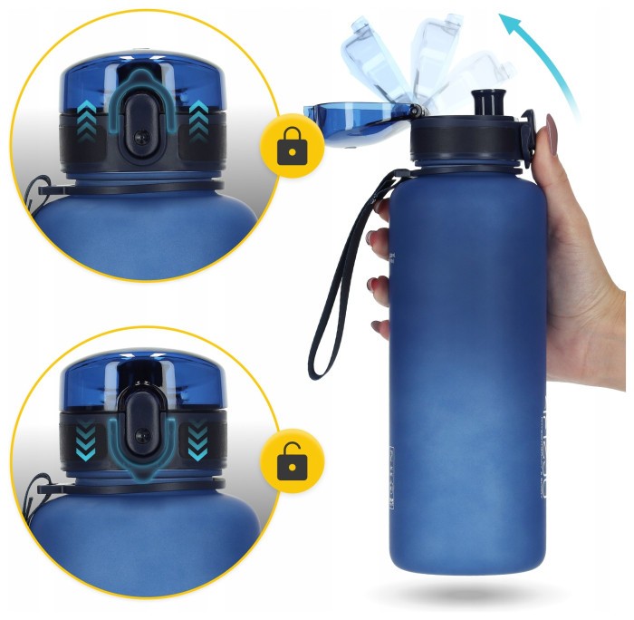 Бутылка для воды спортивная 4FIZJO 1000 мл Blue (P-5905973403771)