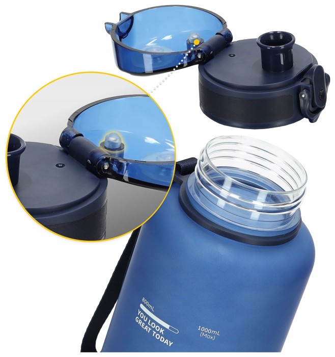 Бутылка для воды спортивная 4FIZJO 1000 мл Blue (P-5905973403771)