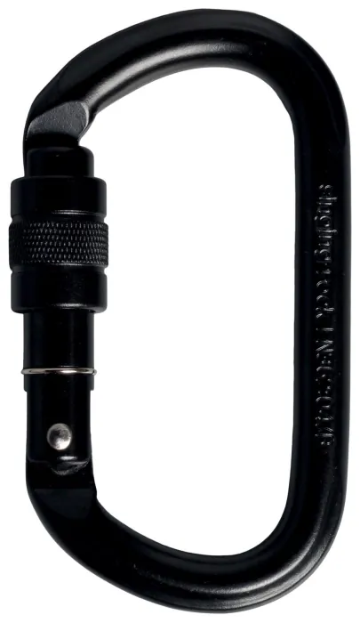 Карабін Singing Rock Steel Oval Carabiner Screw Gate, Black