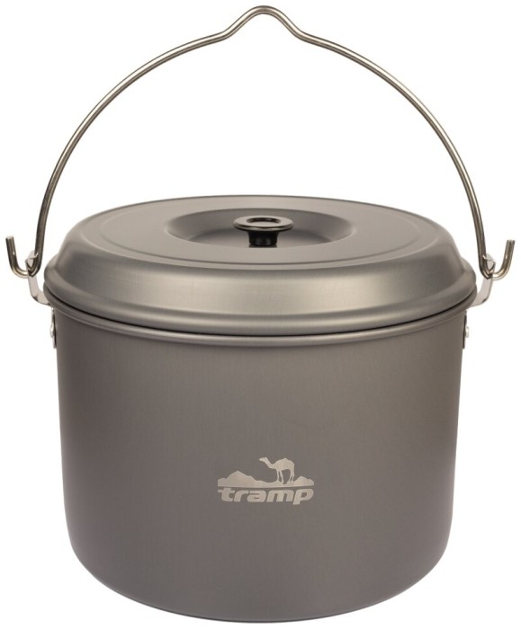 Казан Tramp анодований з кришкою 7л UTRC-041, укр, укр