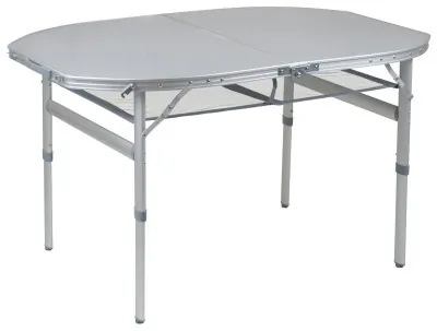 Стіл Bo-Camp Premium Oval 120x80 cm Grey (1404420)