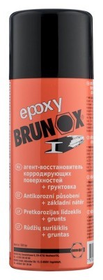 Перетворювач іржі та ґрунтовка 2-в-1, спрей Brunox Epoxy 400 ml