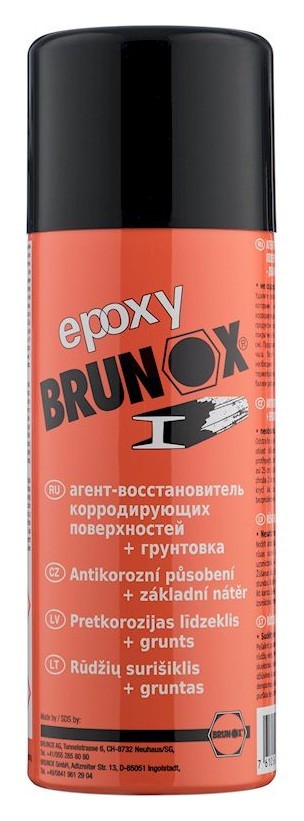 Перетворювач іржі та ґрунтовка 2-в-1, спрей Brunox Epoxy 400 ml, укр, укр
