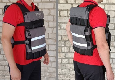 Жилет утяжелитель EasyFit Armor 18 кг наборный с шагом 0,5 кг