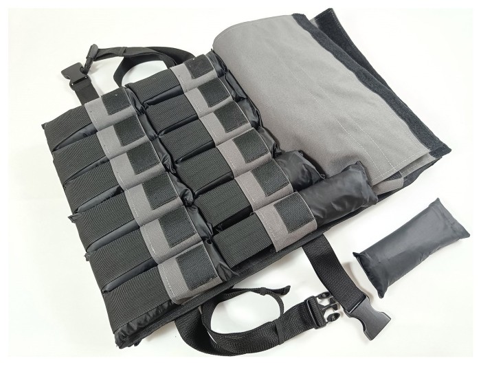 Жилет утяжелитель EasyFit Armor 18 кг наборный с шагом 0,5 кг