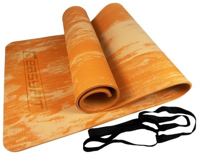 Коврик для йоги и фитнеса EasyFit s-EVA Mat 8 мм Оранжевый