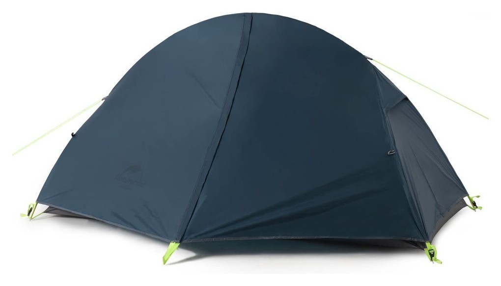 Палатка сверхлегкая одноместная с футпринтом Naturehike Cycling 1 NH18A095-D, 210T, темный синий