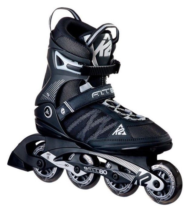 Роликовые коньки для взрослых K2 F.I.T. 80 M 45 (11.5US) 295мм Black/white (30A0003.1.1) O