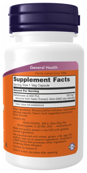 Nattokinase 100mg - 60 vcaps