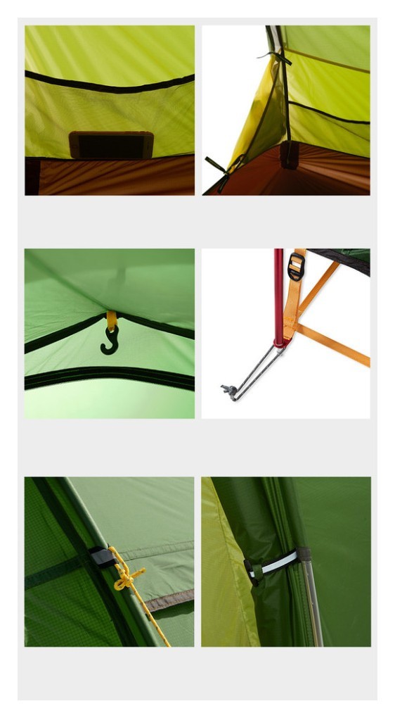 Палатка трехместная Naturehike Opalus, UL, NH17L001-L, светло-зеленая