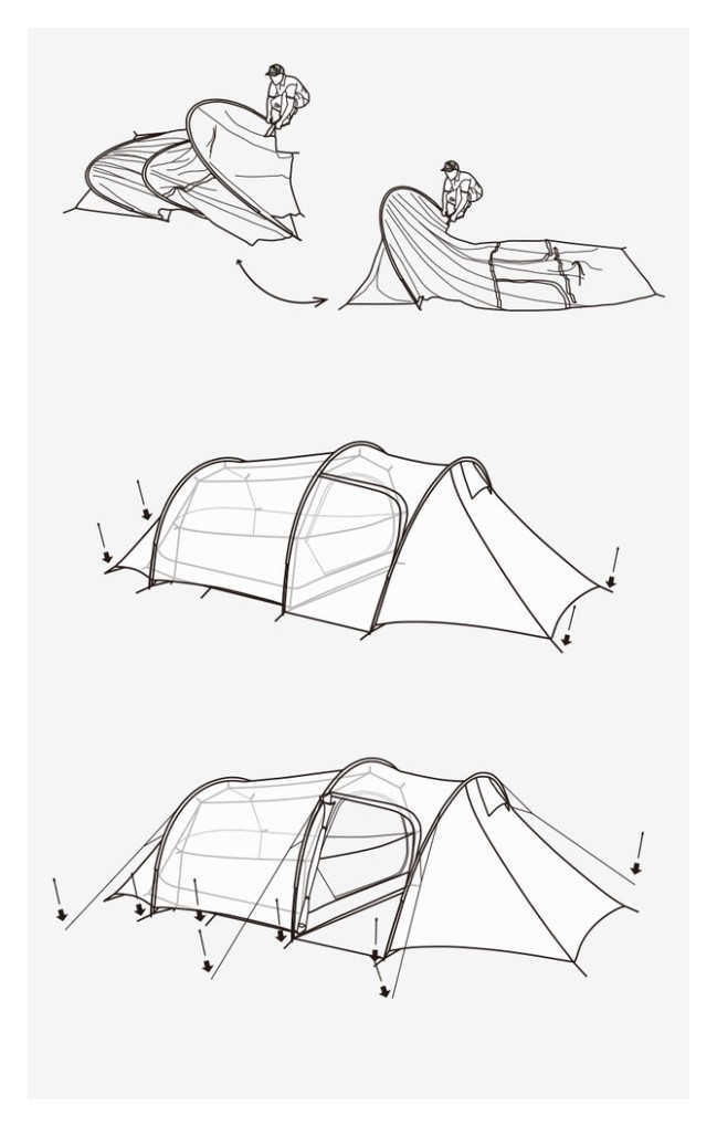 Палатка трехместная Naturehike Opalus, UL, NH17L001-L, светло-зеленая