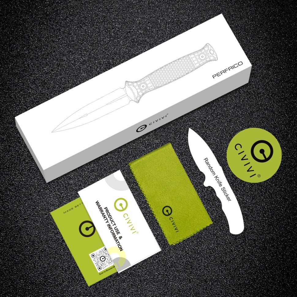 Нож фиксированный Civivi Perfrico C23026-2 с чехлом