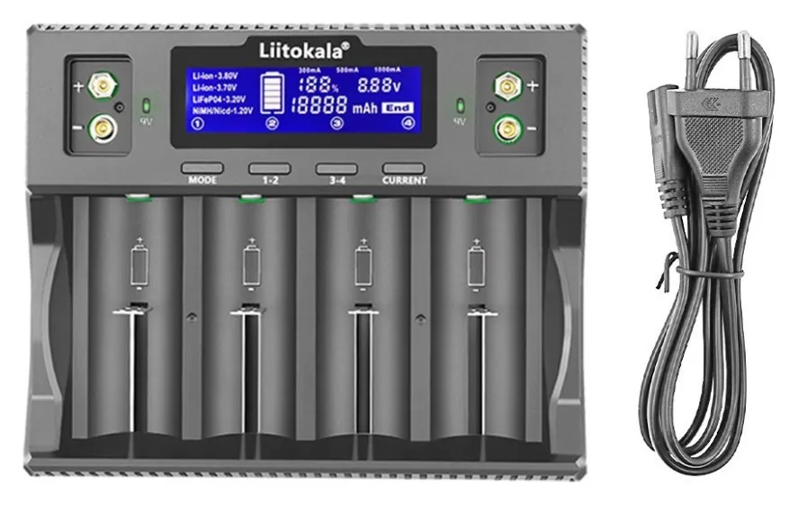 Універсальний  зарядний пристрій LiitoKala Lii-D4XL EU на 4 канали (FNR_Lii-D4XL)