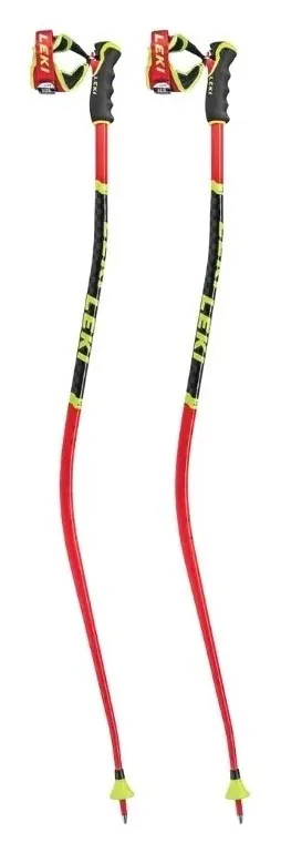 Палки для гірських лиж Leki WORLDCUP GS-TBS 115см Fluorescent red/black/neon yellow (65067761-WRH) (140 см чорний, флуоресцентний червоний, неоновий жовтий)