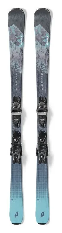 Лижі гірські комплект Nordica WILD BELLE 78 W+TP2LT11 FDT 150см Anthrazite/aqua (0A1269SB) WRH (156 см антрацит/аква)