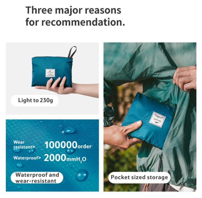 Рюкзак компактний надлегкий Naturehike NH17A017-B Yunyan, 30 л, чорний, укр, укр