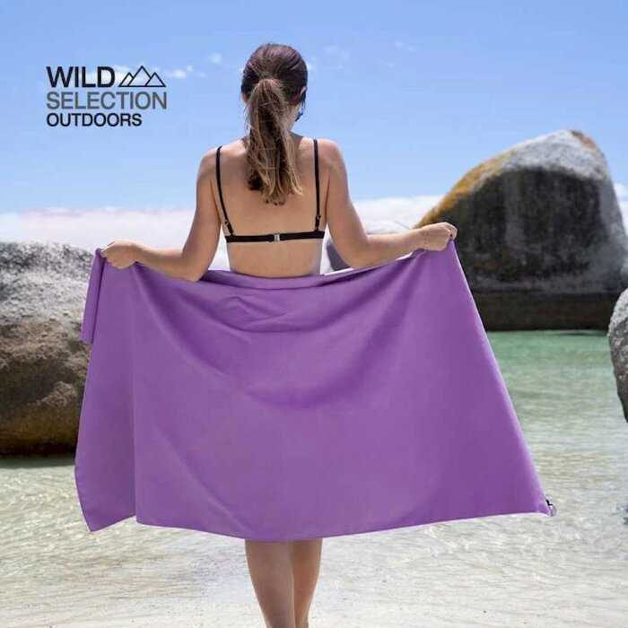 Рушник антибактеріальний швидковисихаючий Fitness Naturehike NH20FS009, 160*80, чорний, укр, укр