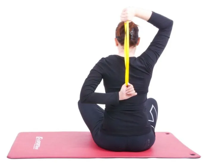 Лента-эспандер для упражнений inSPORTline Hangy Light 27,5 см желтая