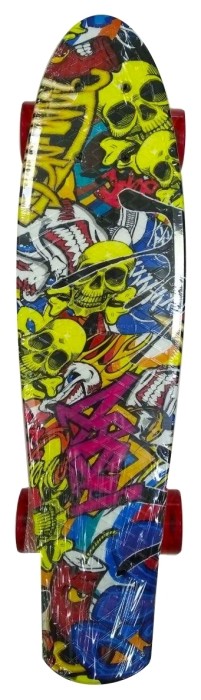 Пенніборд Amigo Sport Rebel FL-22, череп, укр, укр