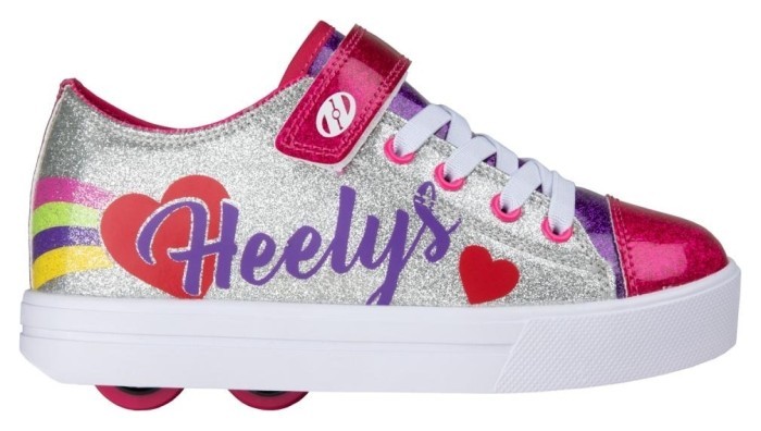 Роликові кросівки Heelys X2 Snazzy X2 HE100935 Silver Rainbow Hear, укр, укр