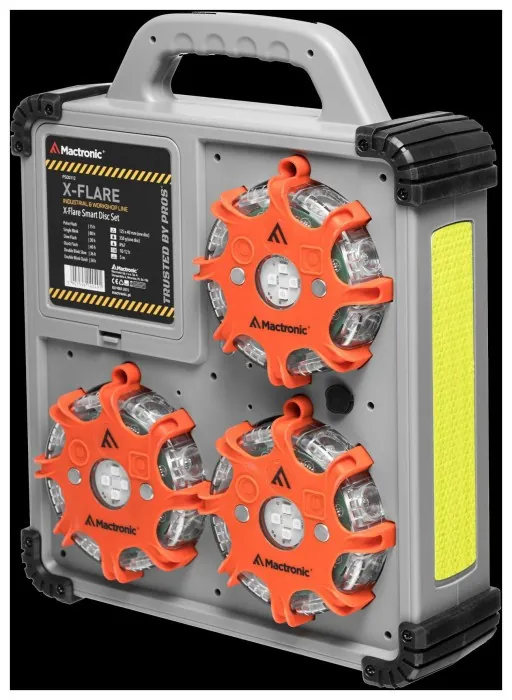 Комплект профессиональных фонарей Mactronic X-Flare (30 Lm) Red/Blue/Amber Recharg 12/220V (PSD0112)